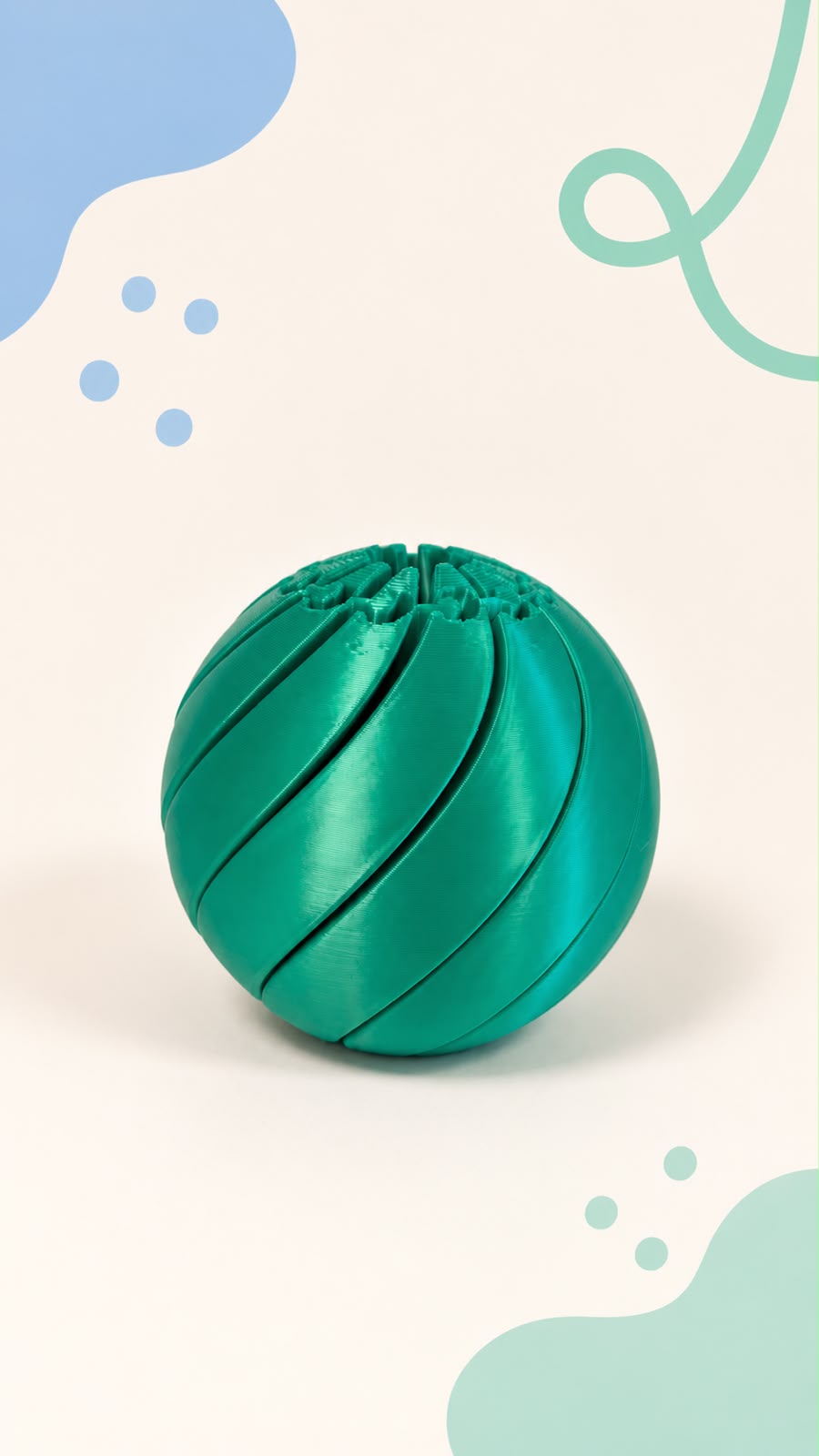 Bola Espiral (Sensorial) verde