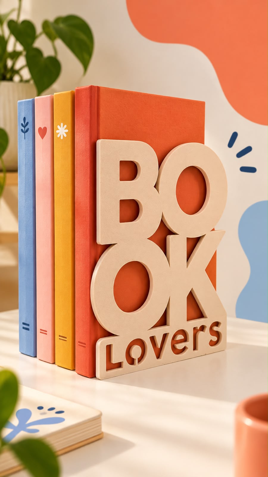 Decoração Organizador de Livro (Personalizado) para estante