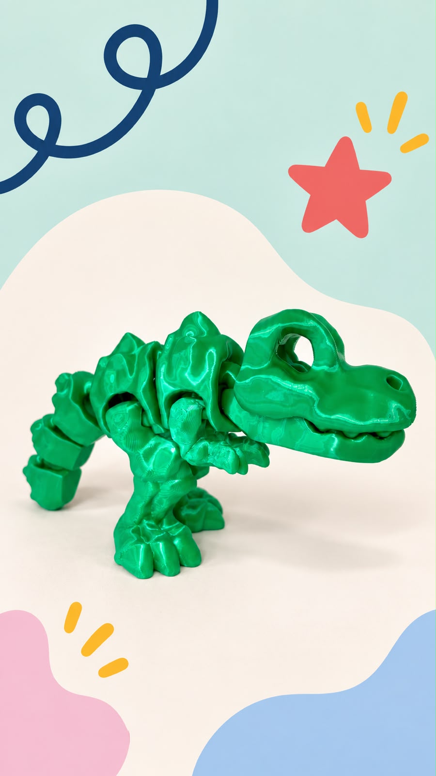 Dinossauro T-Rex Articulado da Nuna